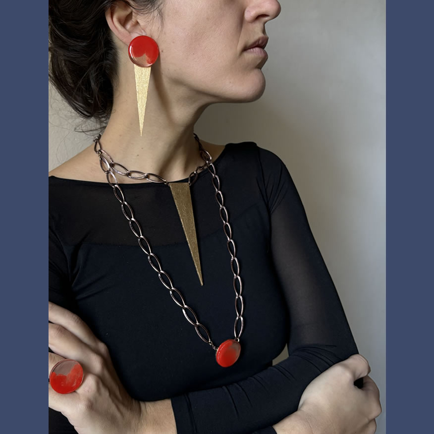 Valeria Molinari backgammon jewellery for women.